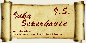 Vuka Šeperković vizit kartica